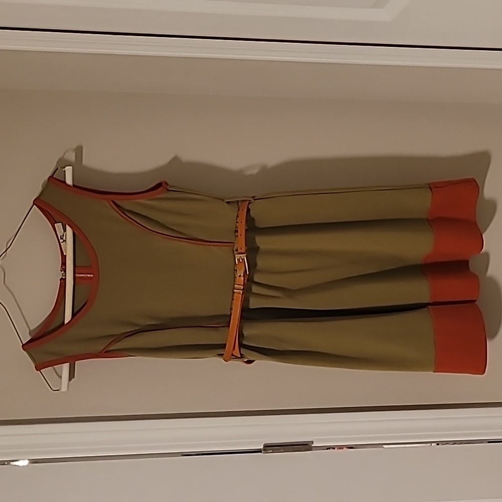 Retro color block dress